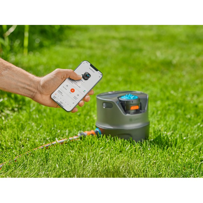 Дощувач наземний Gardena AquaPrecise Bluetooth, багатоконтурний автоматичний, 320 м2 (16000-20)