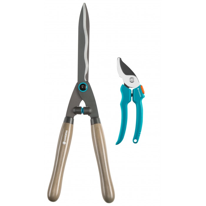 Ножиці для живоплоту механічні Gardena NatureCut та секатор EasyCut до 20 мм (12300-30) Ножиці для живоплоту механічні Gardena NatureCut та секатор EasyCut до 20 мм (12300-30)