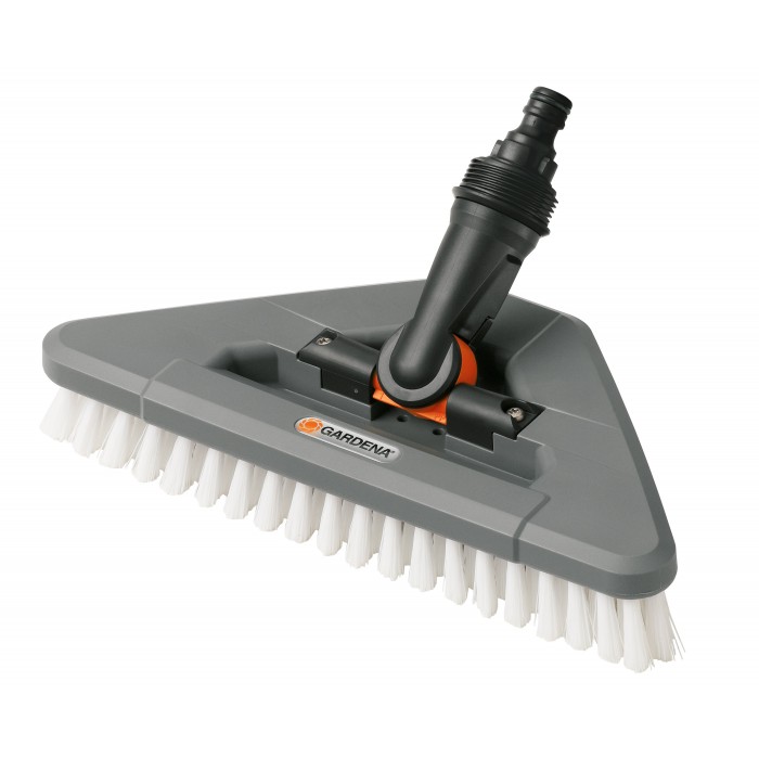 Щітка для водної очищення поворотна на шарнірі Gardena Comfort Cleansystem 27х13 см жорстка (05562-20) Щітка для водної очищення поворотна на шарнірі Gardena Comfort Cleansystem 27х13 см жорстка (05562-20)