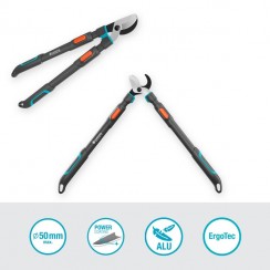 Сучкоріз телескопічний для зелених гілок до 50 мм Gardena TeleCut Pro L, 65-90 см (12041-20)