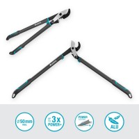 Сучкоріз для сухих гілок до 50 мм Gardena EnergyCut Pro L Anvil, 75 см (12052-20)