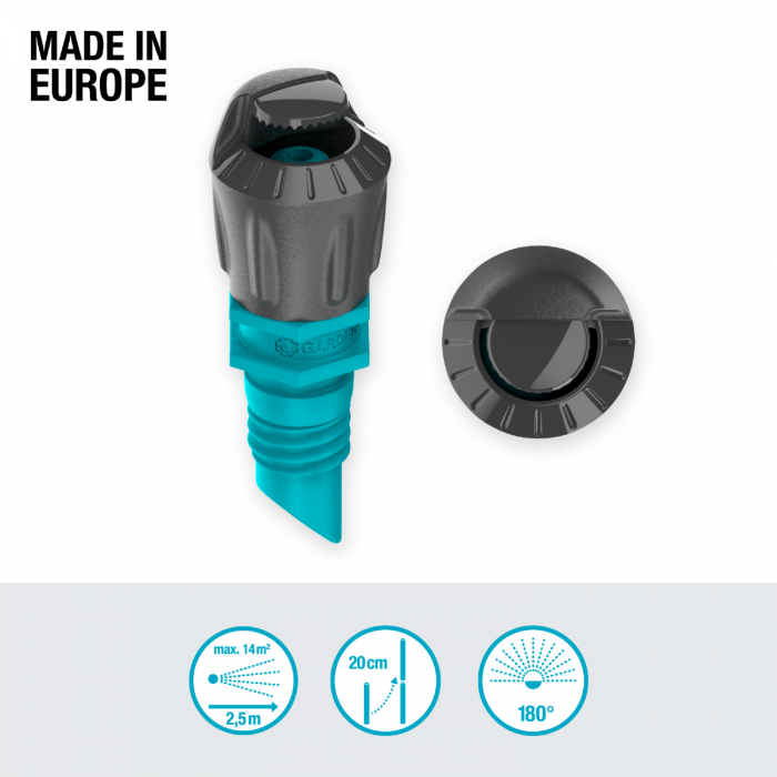 Мікронасадка Gardena Micro-Drip-System секторна 180°, 5 шт (13321-20)