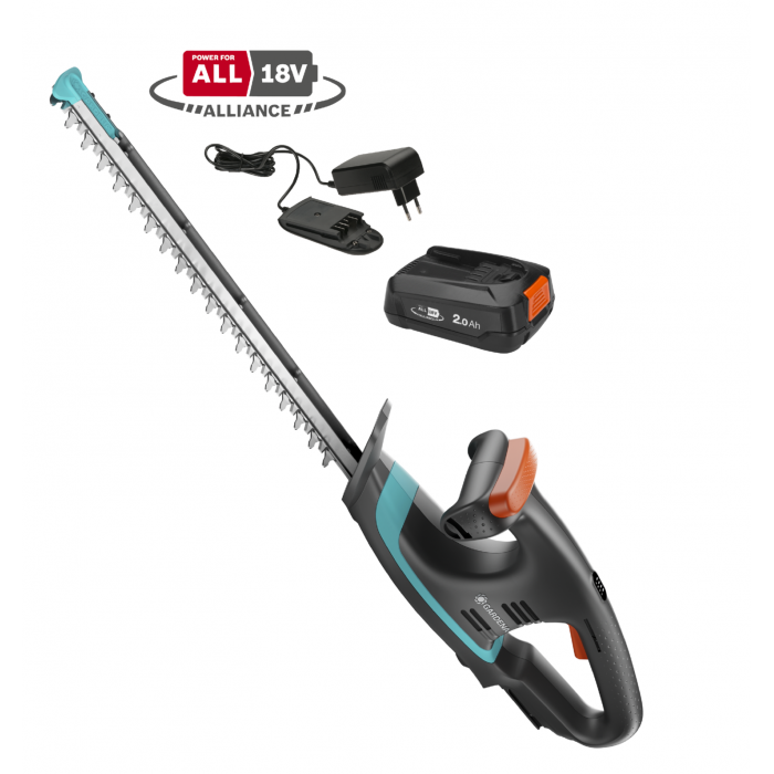 Акумуляторний кущоріз Gardena EasyCut 40/18 В P4A Set (14733-20) Акумуляторний кущоріз Gardena EasyCut 40/18 В P4A Set (14733-20)