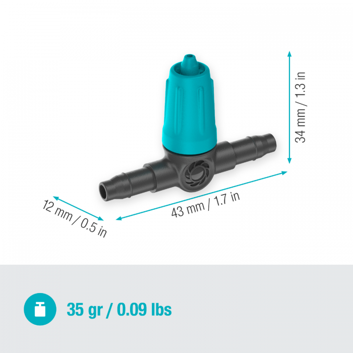 Крапельниця Gardena Micro-Drip-System внутрішня 0-15 л/год, 10 шт (13315-20)