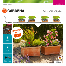 Комплект для розширення мікрокрапельного поливу Gardena Micro-Drip-System на 4 квіткових ящика (13006-20)
