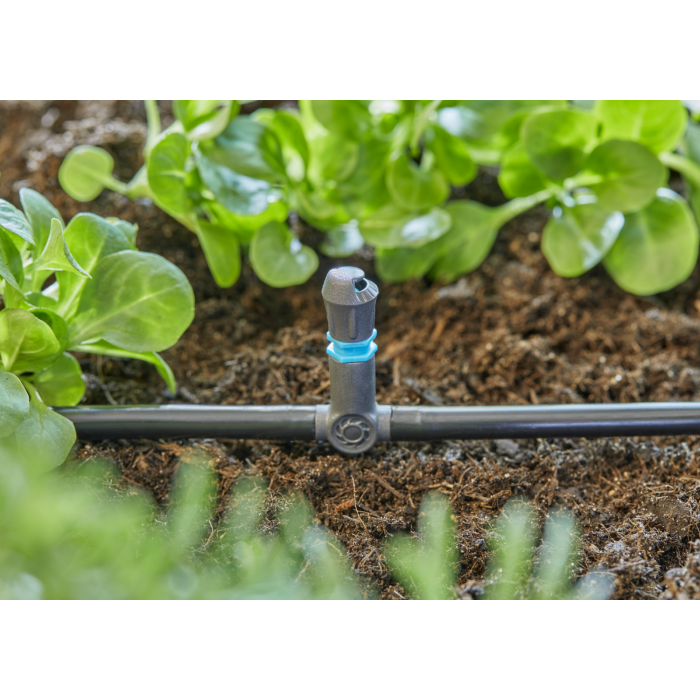 З'єднувач Т-подібний для мікронасадок Gardena Micro-Drip-System для шлангів 4,6 мм, 5 шт (13216-20)