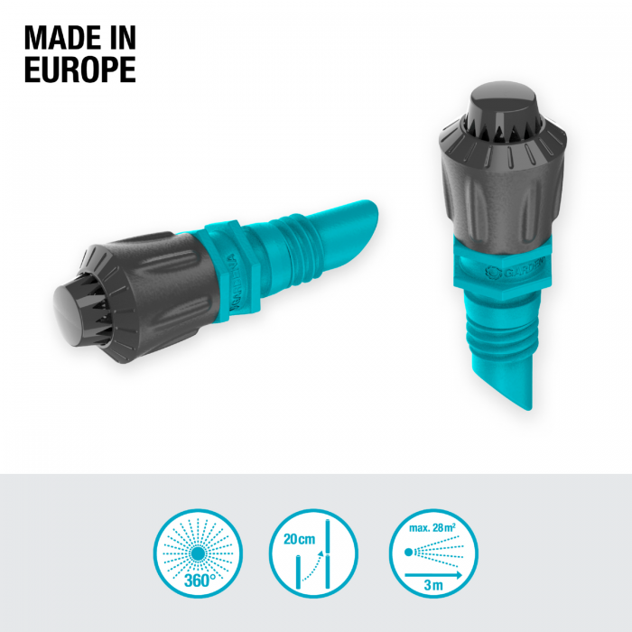 Мікронасадка Gardena Micro-Drip-System секторна 360°, 5 шт (13322-20)