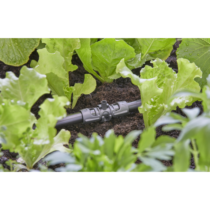 З'єднувач T-подібний для мікронасадок Gardena Micro-Drip-System Quick & Easy для шлангів 13 мм, 5 шт (13206-20)