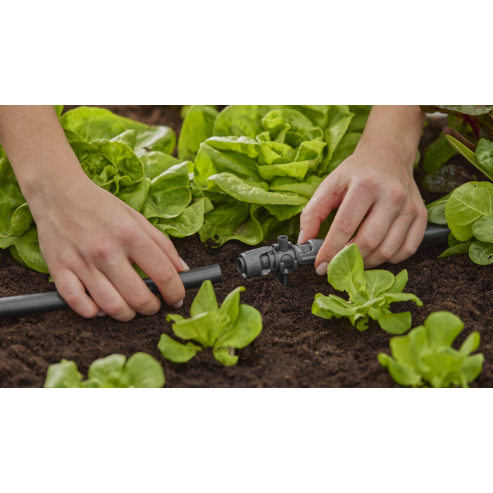 З'єднувач T-подібний для мікронасадок Gardena Micro-Drip-System Quick & Easy для шлангів 13 мм, 5 шт (13206-20)