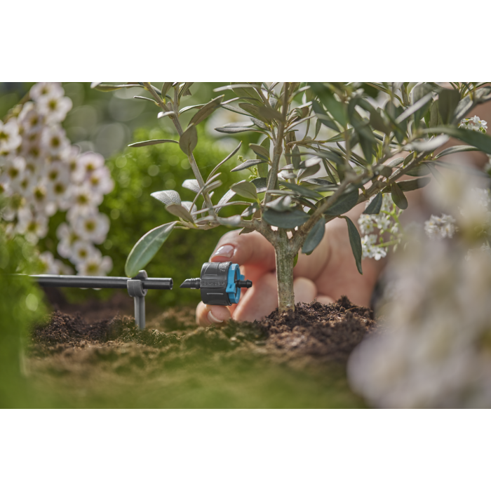 Крапельниця Gardena Micro-Drip-System кінцева вирівнююча тиск 1-8 л/год, 5 шт (13304-20)