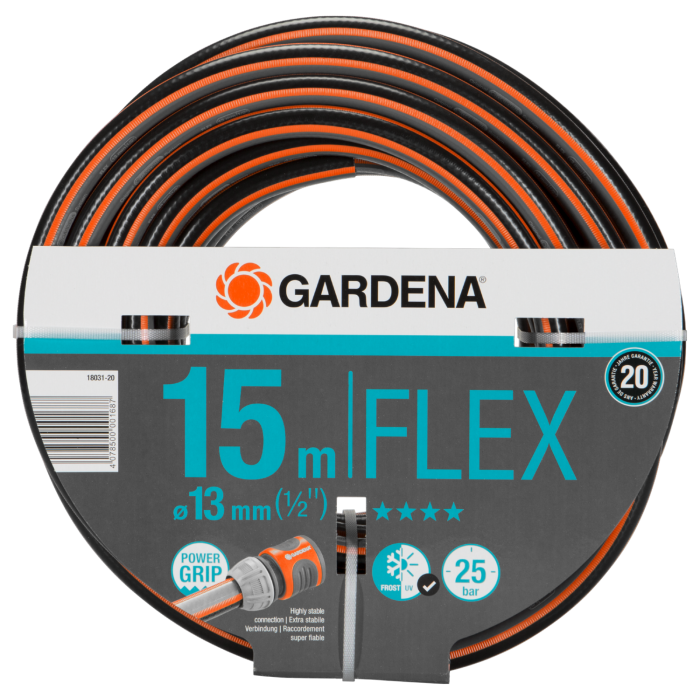 Шланг Gardena Flex 13 мм (1/2"), 15 м, 25 бар (18031-20)
