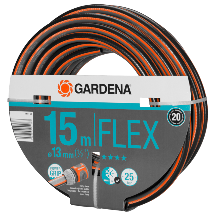 Шланг Gardena Flex 13 мм (1/2"), 15 м, 25 бар (18031-20)