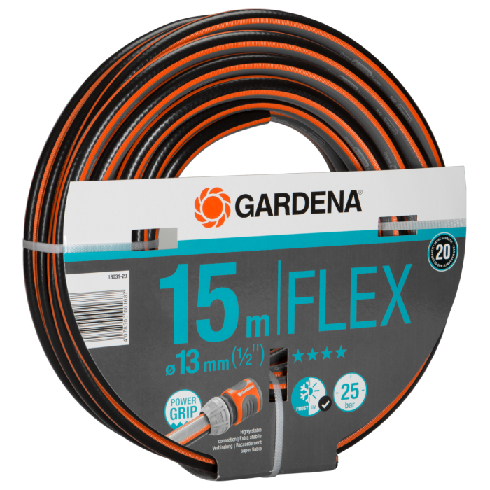 Шланг Gardena Flex 13 мм (1/2"), 15 м, 25 бар (18031-20)
