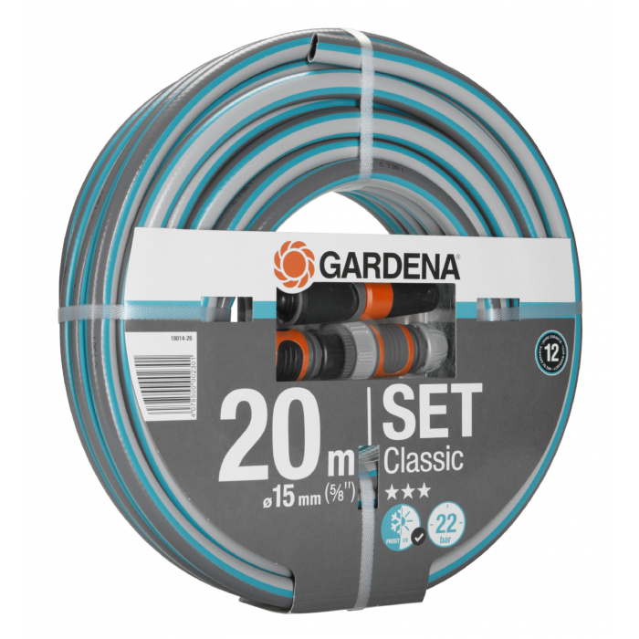 Шланг Gardena Classic Set 15 мм (5/8"), 20 м, 22 бар (18014-26)