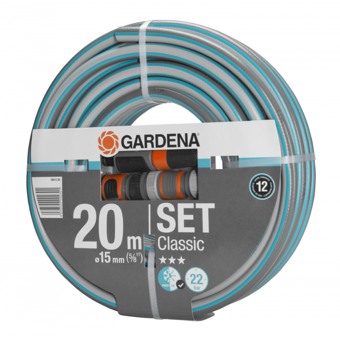 Шланг Gardena Classic Set 15 мм (5/8"), 20 м, 22 бар (18014-26)