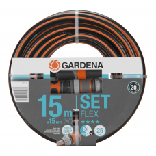 Шланг Gardena Flex Set 15 мм (5/8"), 15 м, 25 бар (18042-26)