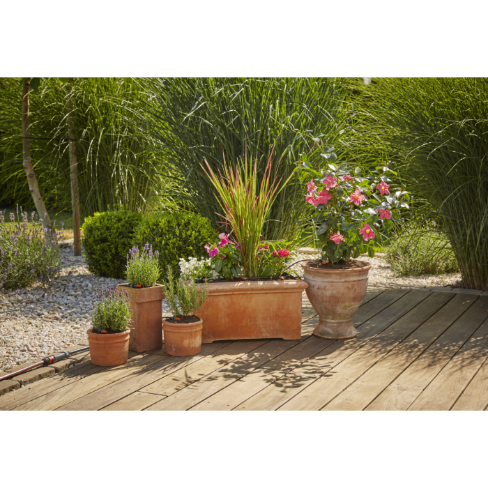 Комплект мікрокрапельного поливу Gardena Micro-Drip-System Starter Set M для квіткових горщиків або вазонів (13001-20)