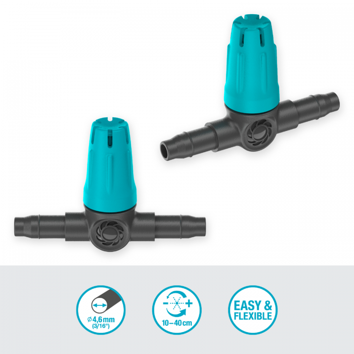 Мікродощувач Gardena Micro-Drip-System внутрішній 10-40 см, 10 шт (13316-20)