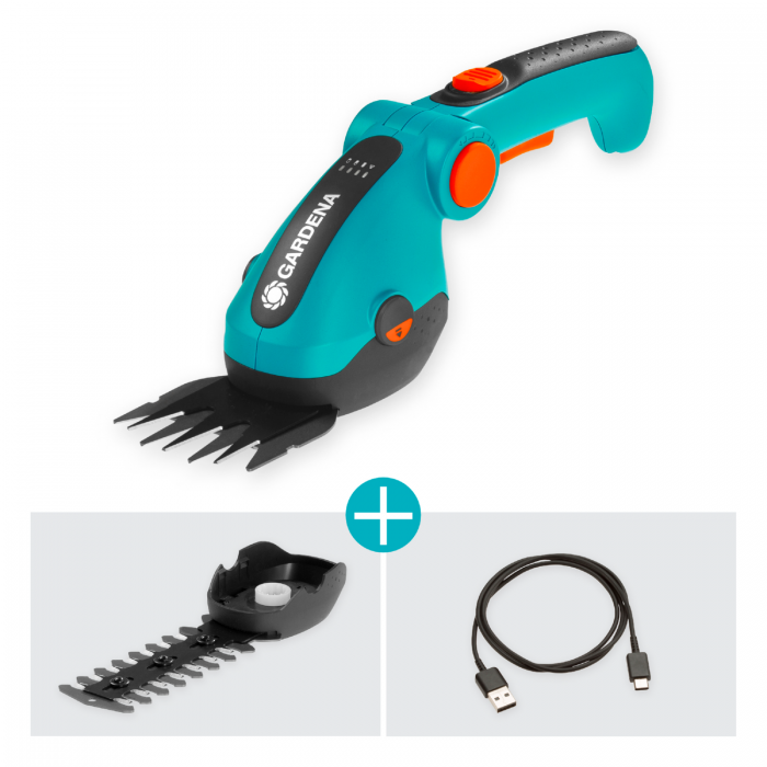 Ножиці для газонів акумуляторні Gardena ComfortCut Li Set USB-C (09888-20) 
