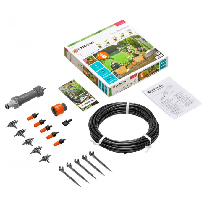 Комплект мікрокраплинного поливу Gardena Micro-Drip-System для 5 квіткових горщиків S (13000-20)