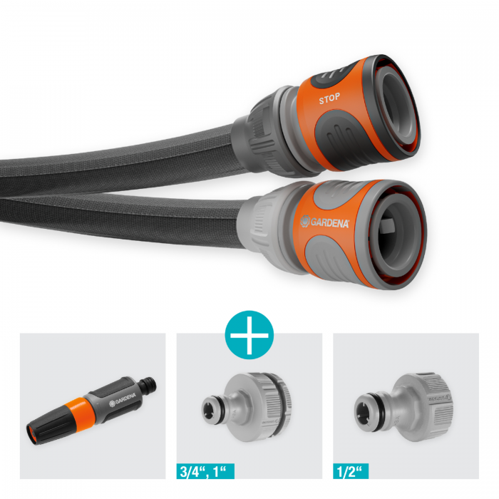 Текстильний шланг Gardena Liano Life Set 13 мм (1/2"), 25 м (18455-20)