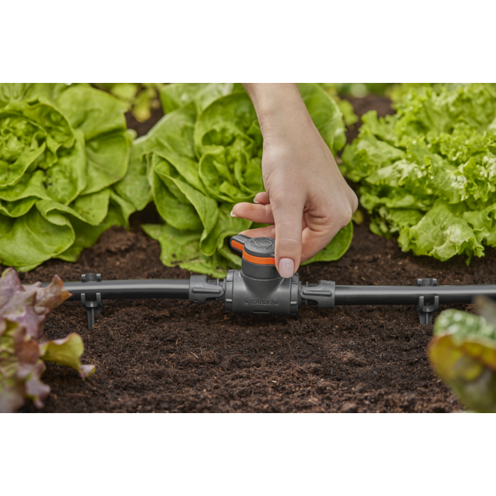 Кран запірний Gardena Micro-Drip-System Quick & Easy 13 мм, 1 шт (13207-20)