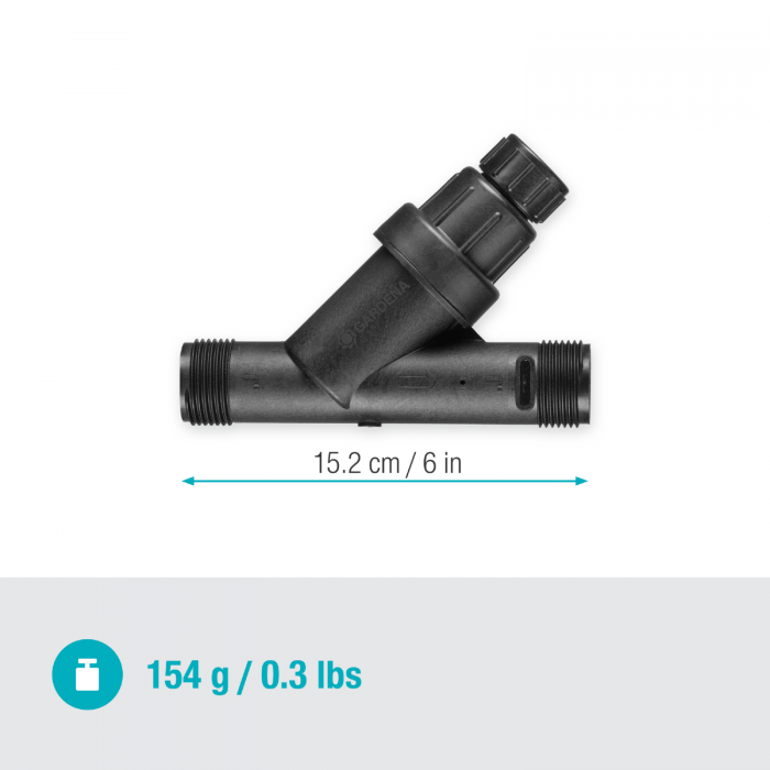 Редуктор для зниження тиску Gardena 45-4300 л/год, з фільтром (08200-20)