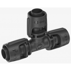 З'єднувач Т-подібний Gardena Micro-Drip-System Quick & Easy для шлангів 13 мм, 2 шт (13201-20)