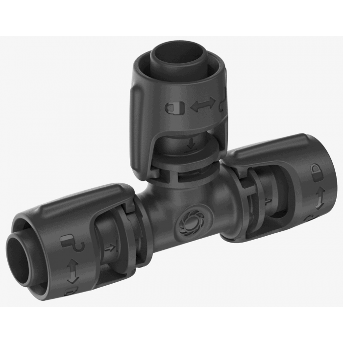 З'єднувач Т-подібний Gardena Micro-Drip-System Quick & Easy для шлангів 13 мм, 2 шт (13201-20)