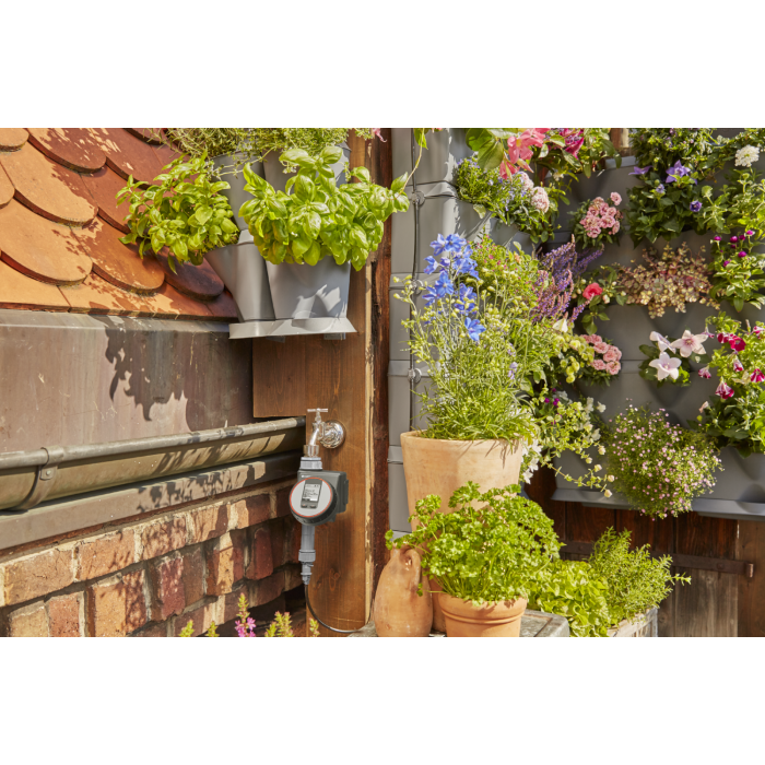 Комплект мікрокрапельного поливу Gardena Micro-Drip-System NatureUp на 12 кутових горщиків (13157-20)