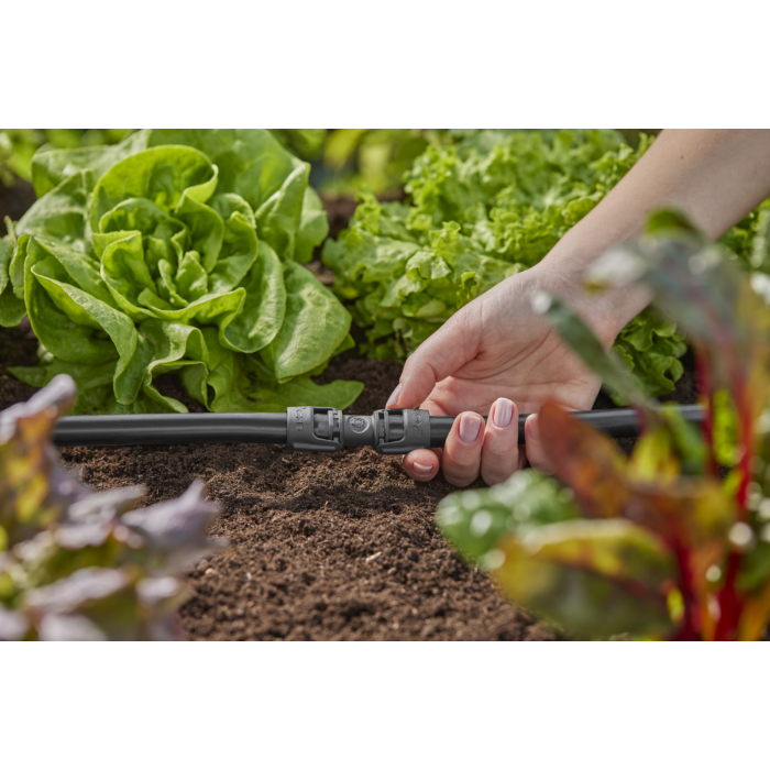 З'єднувач прямий Gardena Micro-Drip-System Quick & Easy для шлангів 13 мм, 3 шт (13203-20)