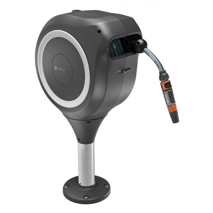Котушка зі шлангом Gardena Terrace RollUp S Automatic наземна 20 м (18617-20) Котушка зі шлангом Gardena Terrace RollUp S Automatic наземна 20 м (18617-20)