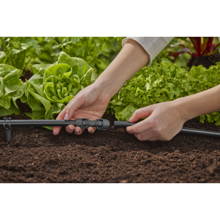 З'єднувач прямий Gardena Micro-Drip-System Quick & Easy для шлангів 13 мм, 3 шт (13203-20)