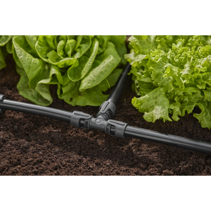 З'єднувач Т-подібний Gardena Micro-Drip-System Quick & Easy для шлангів 13 мм, 2 шт (13201-20)
