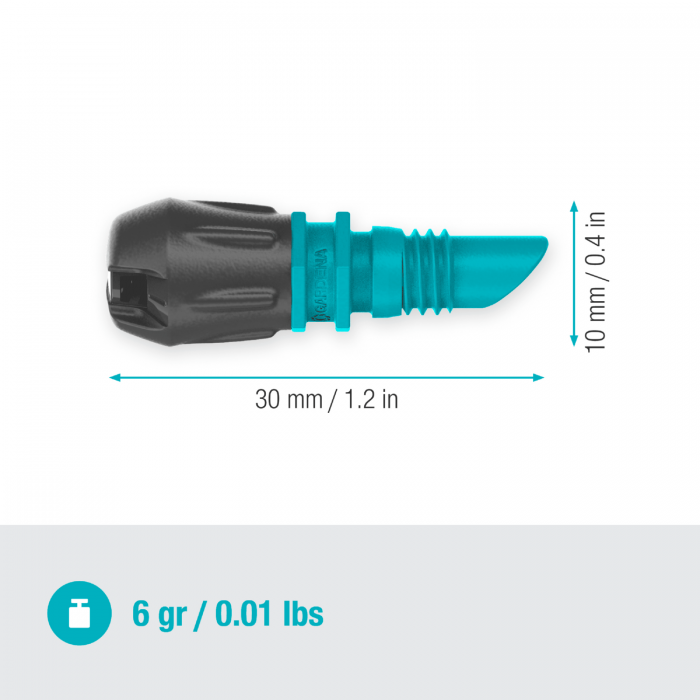 Мікронасадка Gardena Micro-Drip-System стрічкова двохстороння, 5 шт (13319-20)