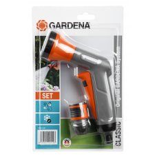 Пістолет-розпилювач Gardena Classic м'який душ + конектор 13 мм 1/2" - 15 мм 5/8" (18312-33)