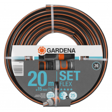 Шланг Gardena Flex Set 15 мм (5/8"), 20 м, 25 бар (18044-26)