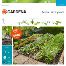 Комплект мікрокрапельного поливу Gardena Micro-Drip-System для клумб і грядок до 40 м2 (13015-20)