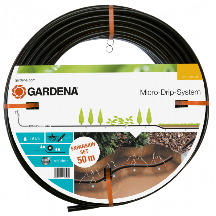 Шланг-дощувач Gardena Micro-Drip-System для підземної прокладки 13,7 мм, 50 м (01395-20)
