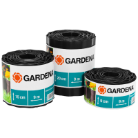 Бордюр садовий чорний Gardena 15 см х 9 м (00532-20)