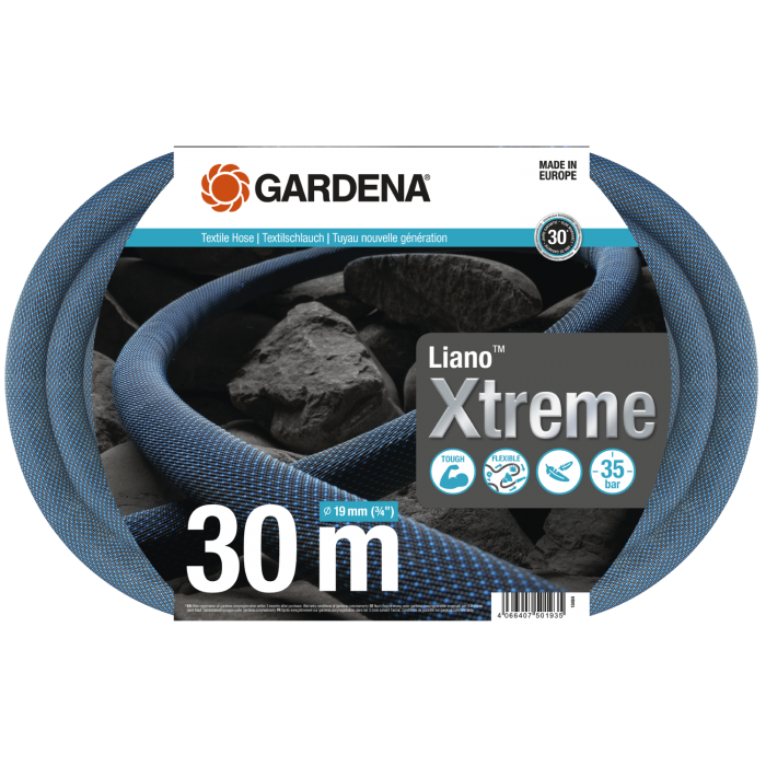 Текстильний шланг Gardena Liano Xtreme 19 мм (3/4"), 30 м (18484-20)