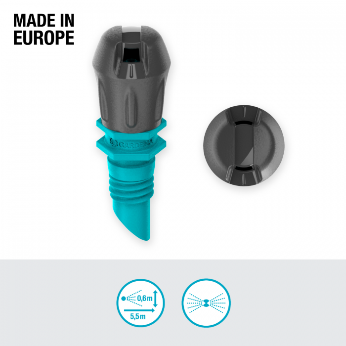 Мікронасадка Gardena Micro-Drip-System стрічкова двохстороння, 5 шт (13319-20)