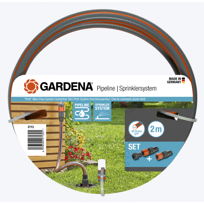 Комплект підключення Gardena Profi System 33,3 мм G1- 26.5 мм G3/4 для вхідної колонки 2722, 8262 (02713-20)