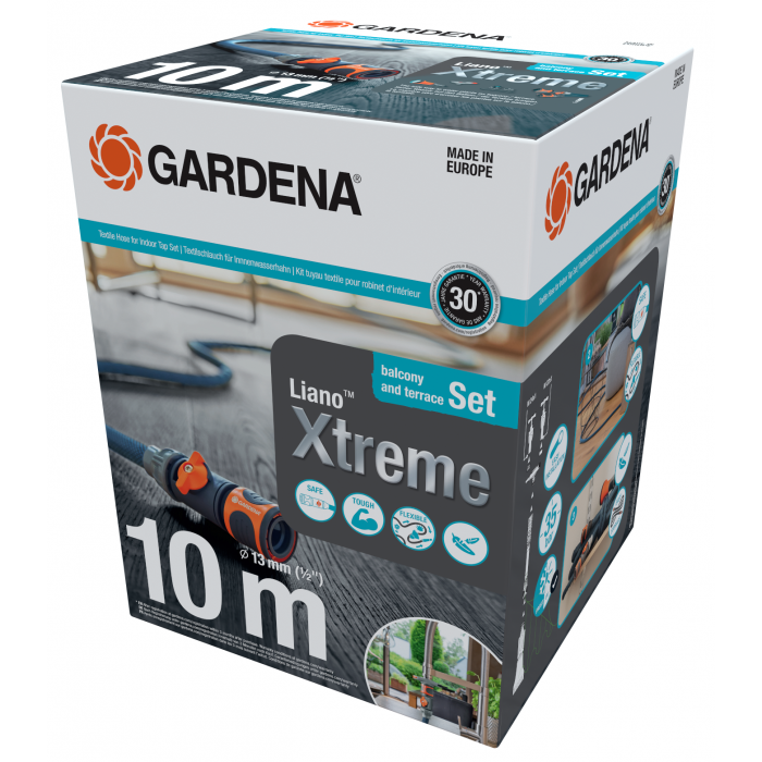 Текстильний шланг Gardena Liano Xtreme Indoor 13 мм (1/2"), 10 м (18490-20)