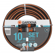 Шланг Gardena Flex Set 15 мм (5/8"), 10 м, 25 бар (18047-26)