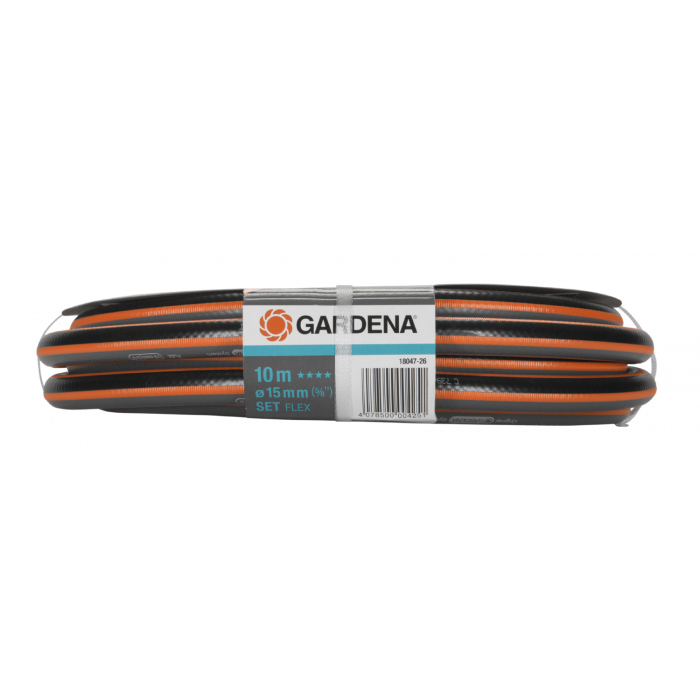 Шланг Gardena Flex Set 15 мм (5/8"), 10 м, 25 бар (18047-26)