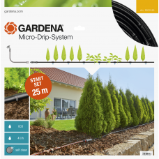 Комплект мікрокрапельного поливу Gardena Micro-Drip-System для рядного поливу 25 м, 4 л/год (13011-20)