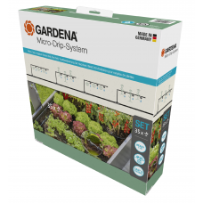 Комплект поливу Gardena Micro-Drip-System Raised Bed Set для високих грядок на 35 рослин (13455-20)