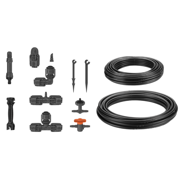 Комплект поливу Gardena Micro-Drip-System Raised Bed Set для високих грядок на 35 рослин (13455-20)