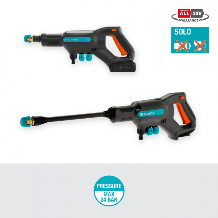 Акумуляторна мінімийка Gardena AquaClean 24/18V P4A Solo (14800-55)